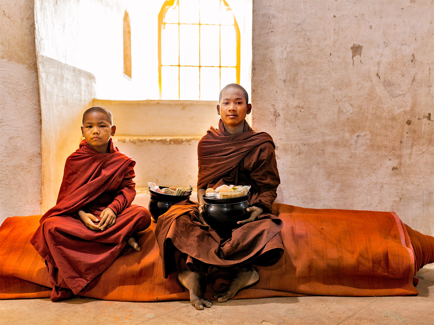 myanmar-two young monks